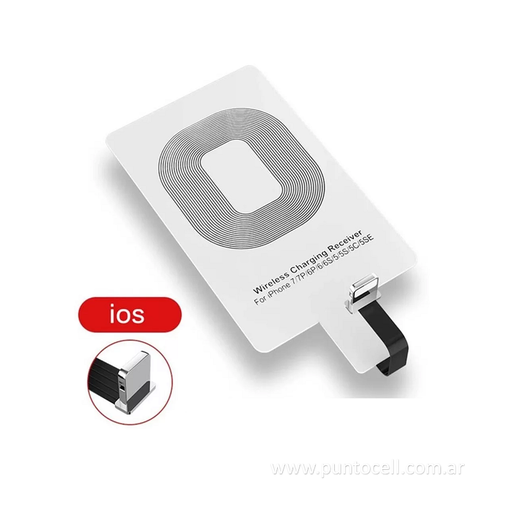 [9713] RECEPTOR CARGADOR INALAMBRICO DASH IPHONE 5