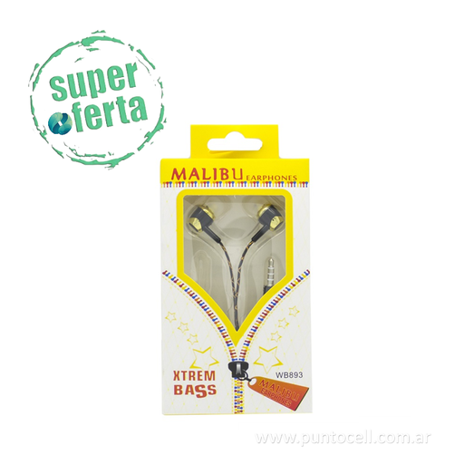 [8102] AURICULAR IN EAR MALIBU WB890  c/MICROFONO