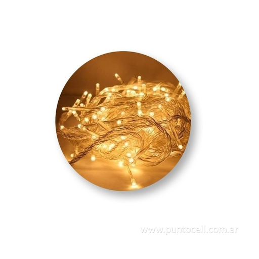 [14404] GUIRNALDA LUCES NAVIDAD ARROZ 100 LED BLANCO CALIDO (BOLSITA)