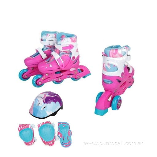 SET ROLLERS OKEY SK3 2 EN 1 - 3 EN LINEA UNICORNIO