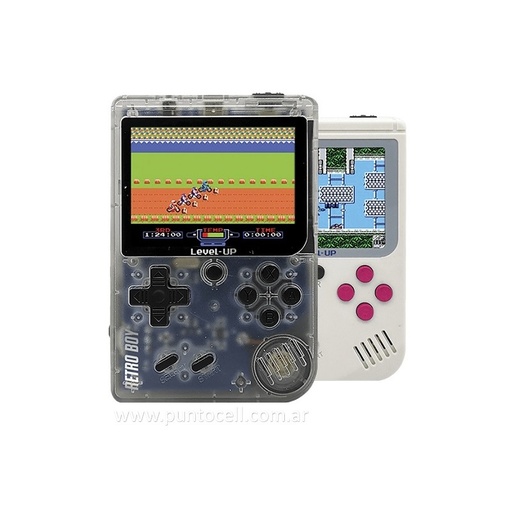 [12316] CONSOLA PORTATIL LEVEL UP RETROBOY 8 BIT- 168 J